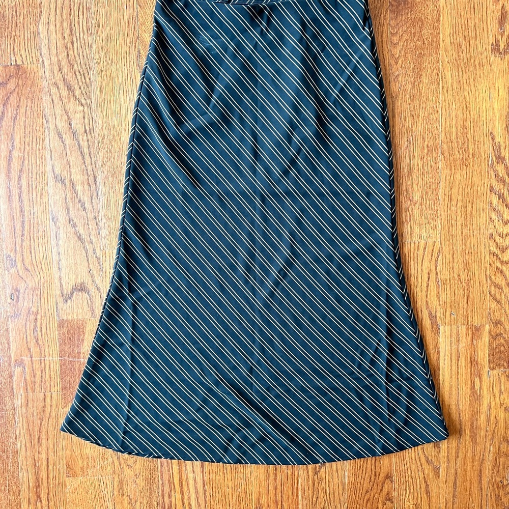 Rachel Zoe black and tan midi skirt